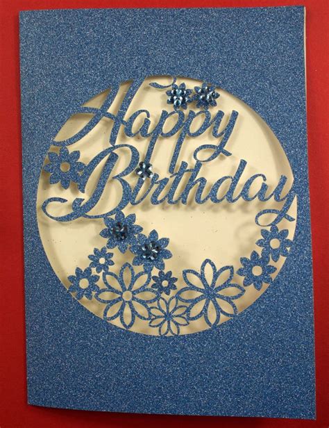 Intricate Cut Floral Birthday Card For The Cricut Maker Craftagogo