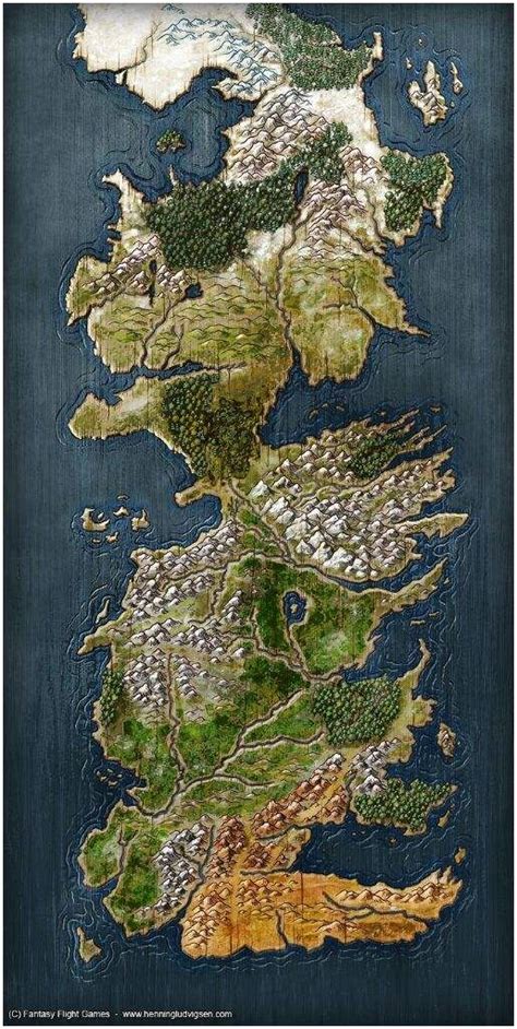 Mapa De Westeros Arte Juego De Tronos Mapa De Poniente Mapa Juego