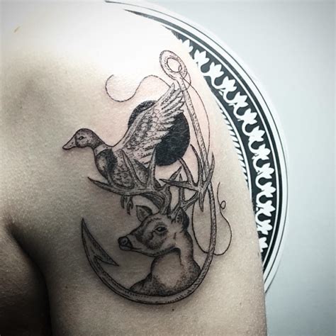 75 Best Hunting Tattoo Designs And Ideas Hobby Commitment 2019