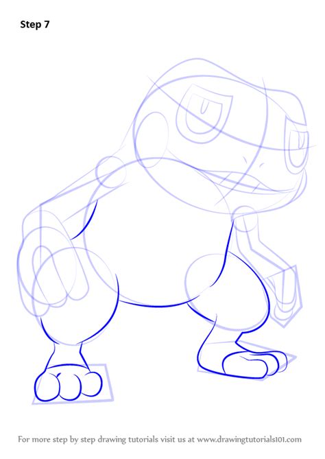 Step By Step How To Draw Croagunk From Pokemon DrawingTutorials101 Com