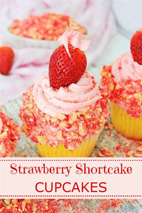 Strawberry Shortcake Cupcakes Recipe Recipe Shortcake Cupcake Recipe Gourmet Cupcakes