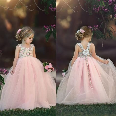 Girls Clothing Sizes 4 And Up Flower Girl Sequin Dress Pageant Wedding Braidsmaid Party Prom