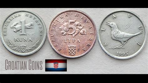 Croatian Kuna And Lipa Coins Croatia Europe Youtube