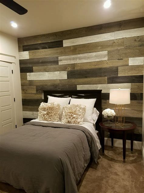 Bedroom Wooden Accent Wall Roomvidia