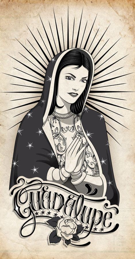 Virgen De Guadalupe On Behance Chicano Art Chicano Art