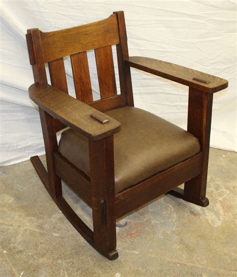 Bargain John S Antiques Antique Mission Oak Rocking Chair By Charles