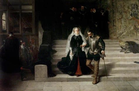 Mary Queen Of Scots Being Led To Her Execution Art Uk