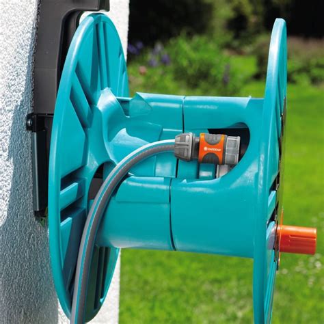 Gardena Classic Wall Fixed Hose Reel With Hose Guide 60 Meters No Hose Water Irrigation