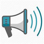 Announcement Icon Broadcast Megaphone Communication Loudspeaker Speech
