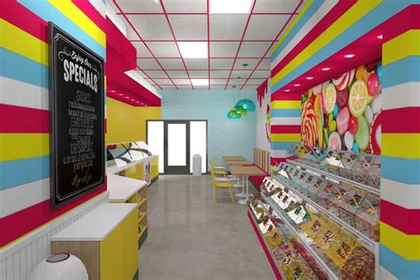 Sunny Ice Cream Shop Interior By Mindful Design Consulting