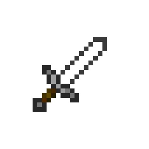 Pixilart Minecraft Iron Sword By Iibiteii
