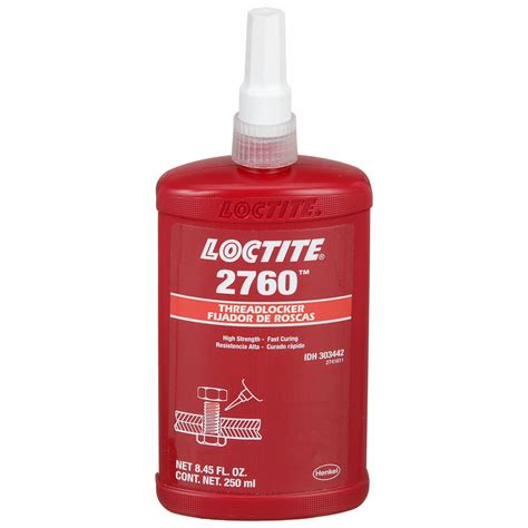 Loctite 2760 Red High Strength Threadlocker 1llr1303442 Grainger