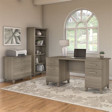 The most common types of filing cabinets are vertical. Bush Furniture - Somerset 60W Office Desk with Lateral ...