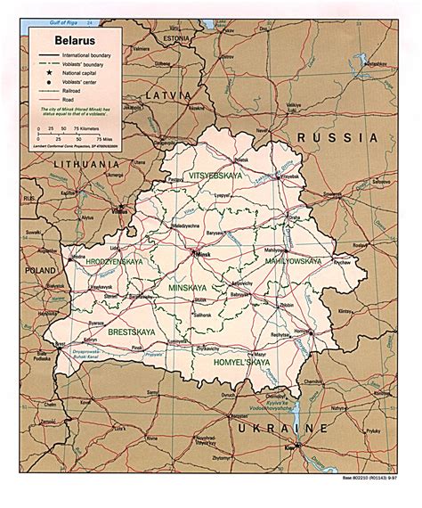 Belarus Landkarten
