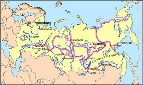 Pin By Bachtiar Rosyada On Maps History Yenisei River Asia Map