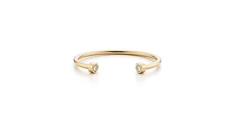 Return To Tiffany® Narrow Circle Edge Cuff In 18k Gold Medium