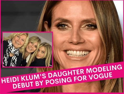 Heidi Klums Daughter Leni Modeling Debut By Posing For Vogue Food And Everything Else Too