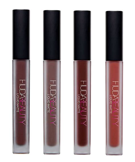 Huda Beauty Matte Minis Brown Edition Liquid Lipstick Set Of 4 Buy