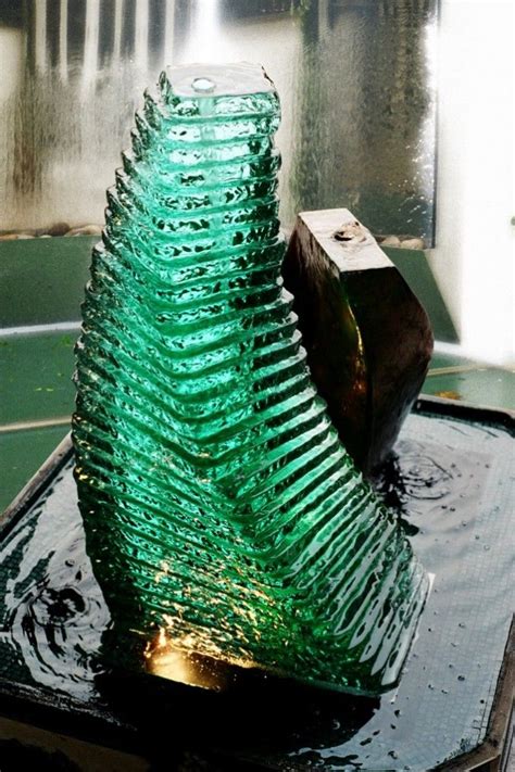 Fountain Sculpture Private Client Hampstead London Broken Glass