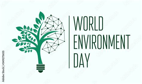 Stylish Illustration For World Environment Day With Green Tree With