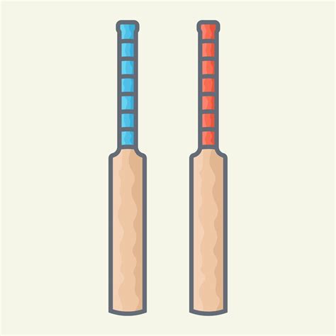 Cricket Bat Vector Illustration 2407300 Vector Art At Vecteezy