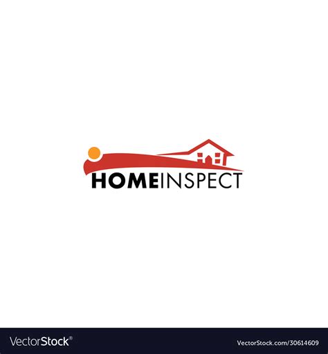 Home Inspection Logo Design Royalty Free Vector Image