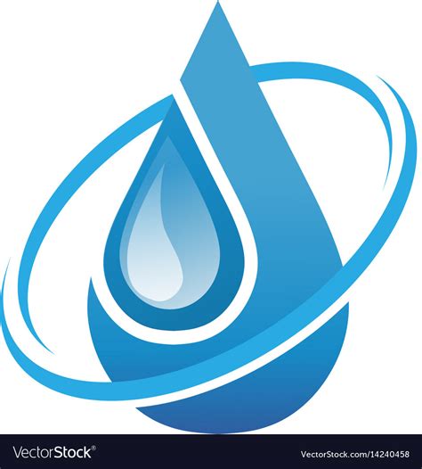 Water Drop Logo Royalty Free Vector Image Vectorstock