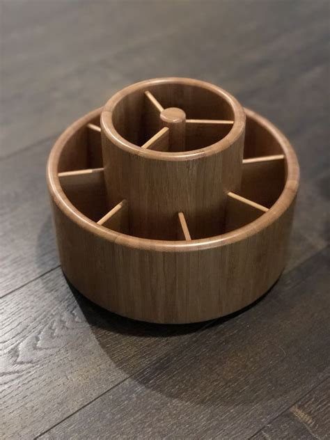 Pampered Chef Spinning Utensil Holder Bamboo For Sale In Bothell Wa