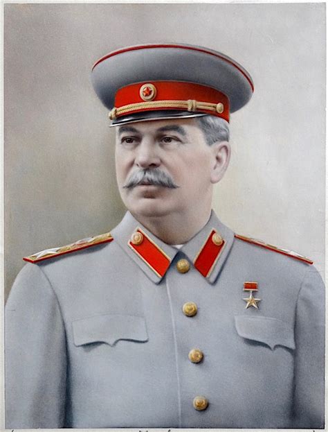 Propaganda Portrait Joseph Stalin Father Of Nations The Eye Of
