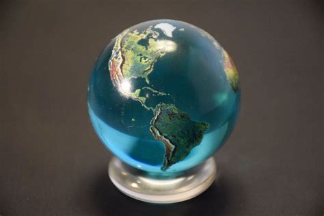 Beautiful 2 Crystal Glass Earth Globe Marble Sphere Orrery Globes For Sale Earth Globe Globe