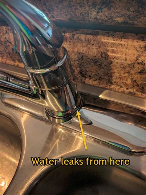 Watch the video explanation about kitchen faucet leaks at the base. plumbing - How to fix a small faucet leak at the base ...