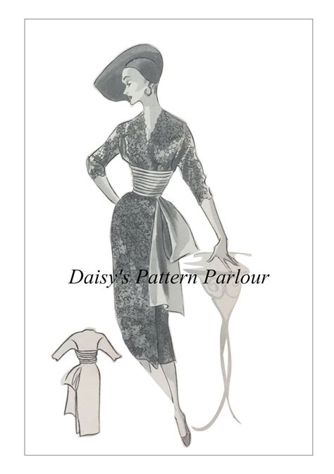 Vintage Sewing Pattern Cocktail Dress Formal Day Daisys Etsy