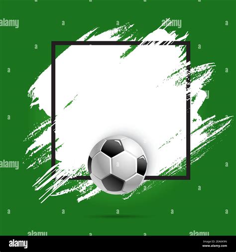 Soccer Or Football Cup Sport Ball Vector Poster Background Or Stain