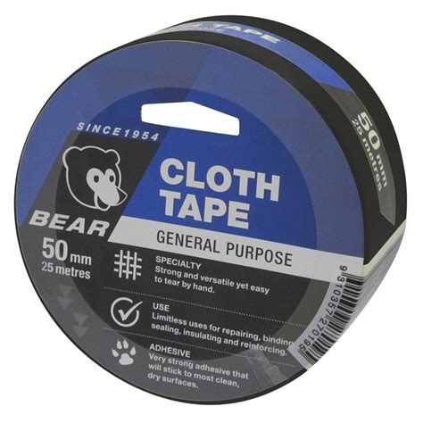 Norton Bear 50mm X 25m Black Cloth Tape Bunnings Warehouse