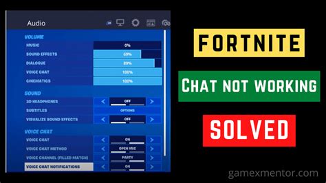 How To Fix Fortnite Voice Chat Not Working 100 Working