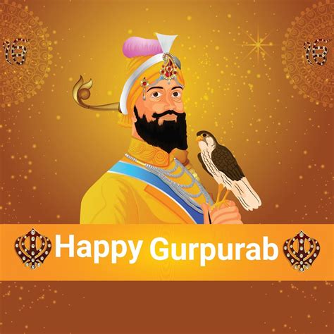 Happy Guru Gobind Singh Jayanti Celebration Background 2048792 Vector