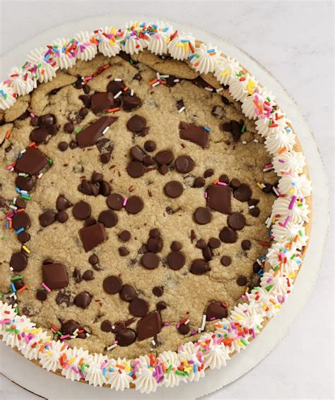 Gluten Free Chocolate Chip Cookie Cake Six Vegan Sisters