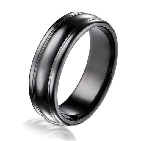Normally grey in color, it is nowadays offered in a stunning range of colors including two tones and. B723232TI Black Titanium Classic Wedding Band