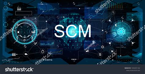 Scm Supply Chain Management Supply Chain Vector De Stock Libre De
