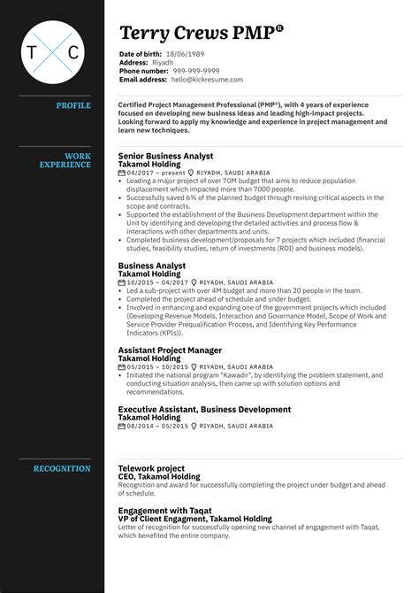Writing a professional cv is a very important step in a job hunt. Resume Examples by Real People: Project manager CV example ...