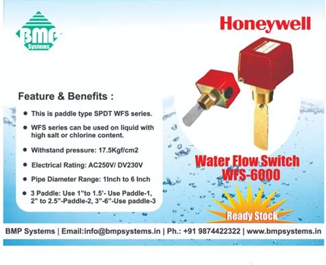 Honeywellwaterflowswitchwfs 6000 Bmp Systems