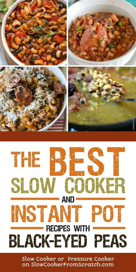 Slow Cooker And Instant Pot Black Eyed Peas Recipes Slow Cooker Or