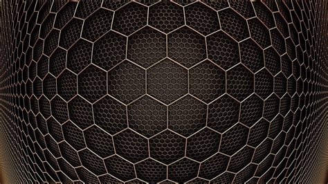 Black Hexagon Background Texture Powerpoint Template Backgrounds My