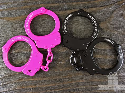 Custom Engraved Handcuffs Locked In Love Tempe Trophy