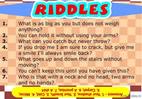 Riddles For Kids That Are Logical And Confusing