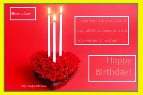 Happy Birthday Wishes And Quotes For Sister In Law With Images