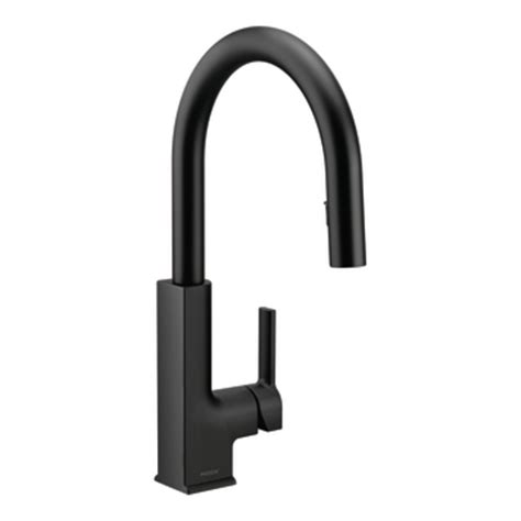 Classic stainless with a contemporary twist is what describes the new black stainless finish from moen. Moen S72308BL STO One-Handle High Arc Pulldown Kitchen ...