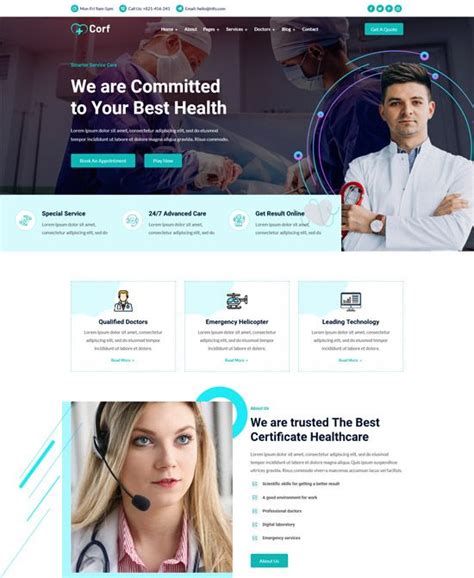 Best Health Medical Website Templates Freshdesignweb Medical Website Design