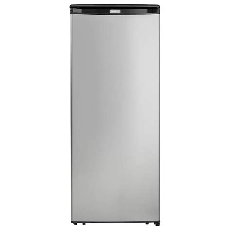 danby 8 5 cu ft upright freezer in spotless steel the home depot canada