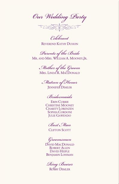 Why you should promote wholesale party supplies: Wedding Programs-Wedding Program Wording-Program Samples ...